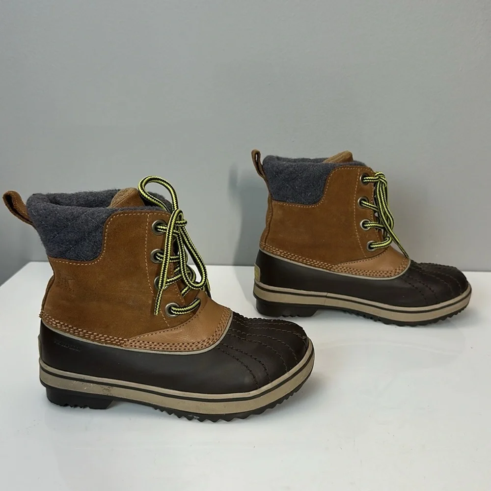 Sorel Slimpack ll Brown Winter Boots Size 2